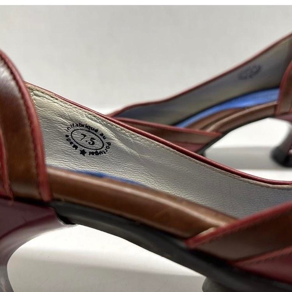 Rare John Fluevog Pumps - Cherry Red/Brown - Picture 8 of 8